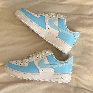 Custom Blue Air Force 1’s
